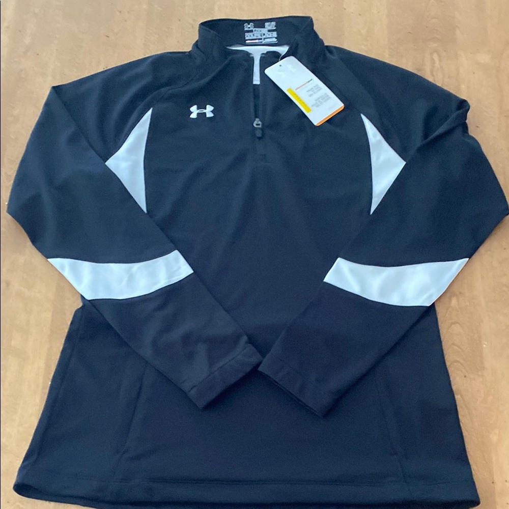 Under Armour Black and White 1/4 Zip Women’s Small NWT